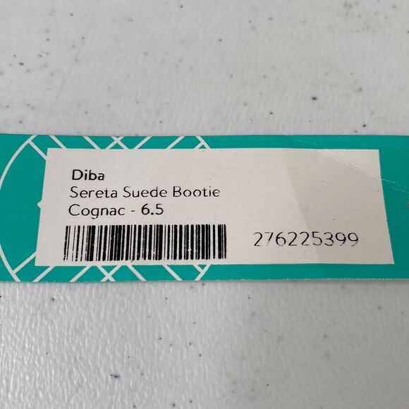 Diba Ser Eeta Suede Chunky Block Heel Boot in Cognac Square Toe Pull On Boho - Picture 10 of 14